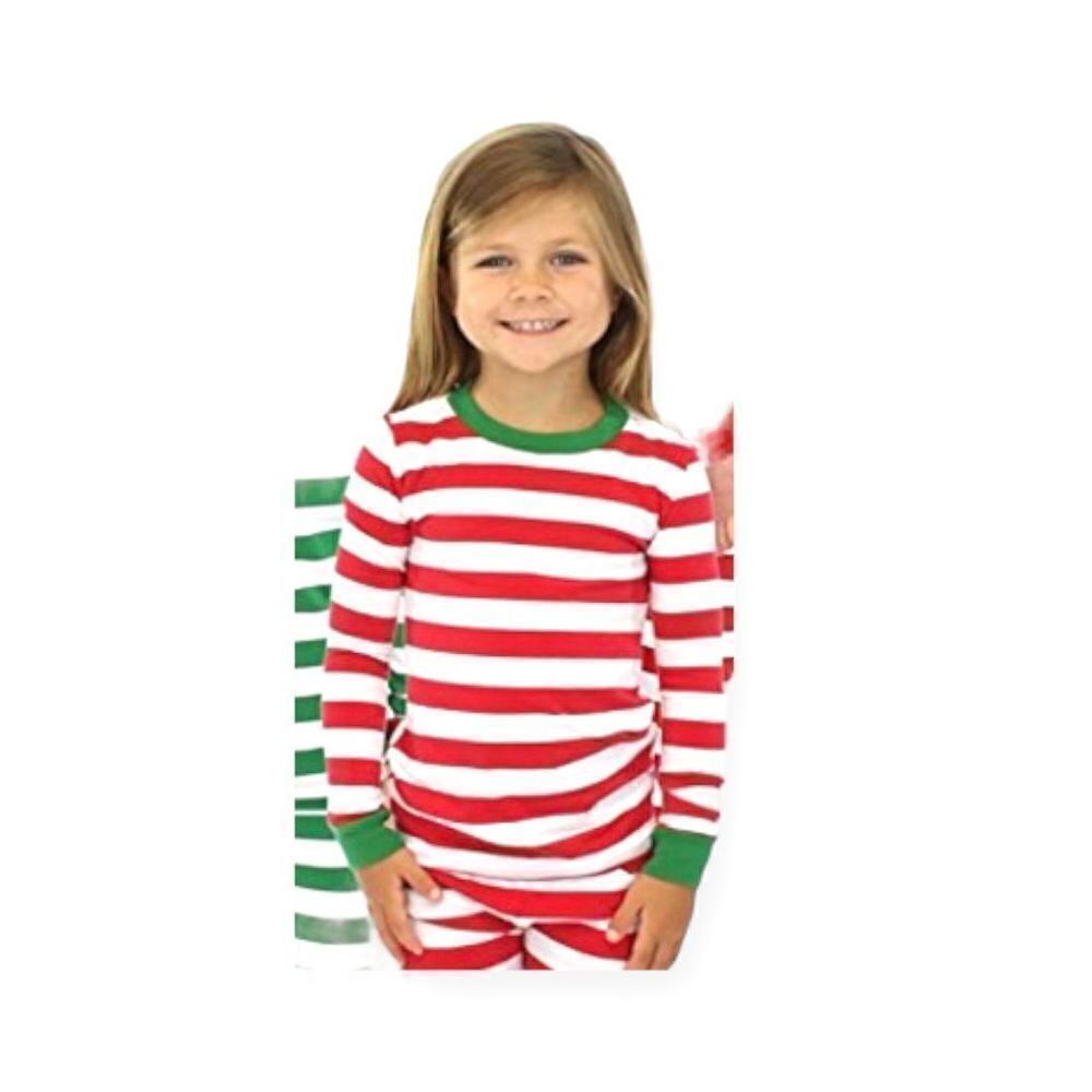 NWT Youth Girls AbollriaβStriped Christmas Shirt - Szβ8